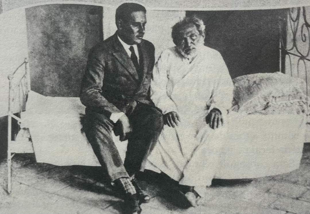 Registro do Padre Cícero, junto ao Dr. Isaac Salazar, em junho de 1934. Imagem do acervo do historiador Roberto Júnior.